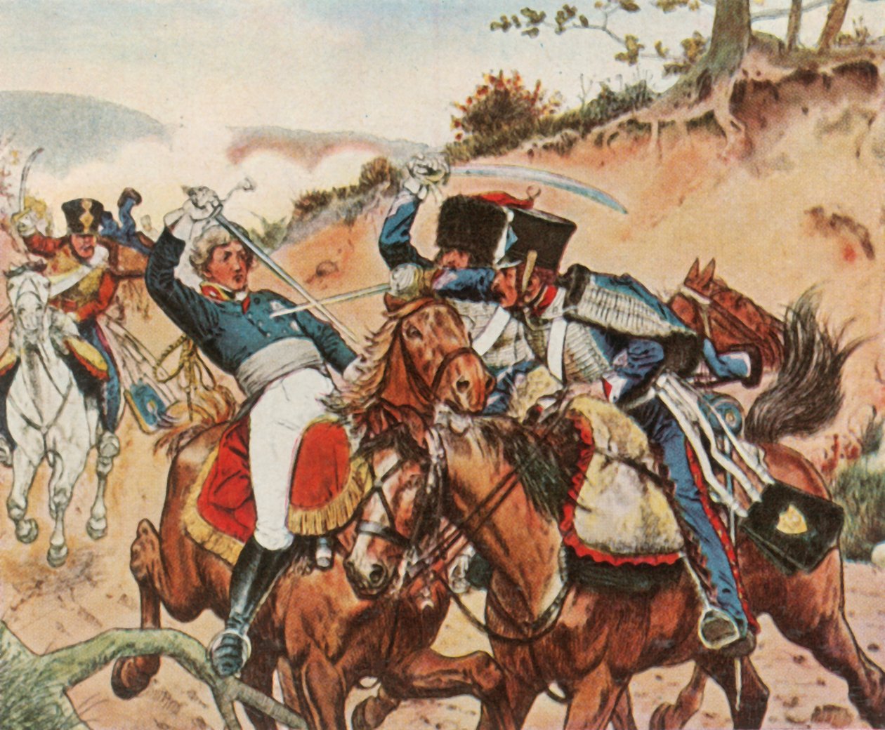 Prins Louis Ferdinand af Preussens heroiske død i Saalfeld, 10. oktober 1806, 1936. af Unbekannt