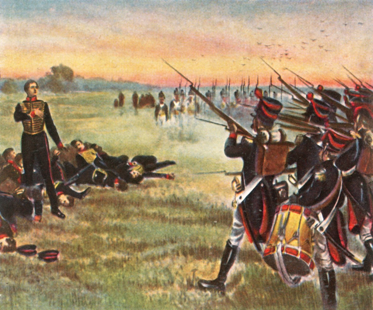 Schills Eleven Officers heroiske død, 16. september 1809, 1936. af Unbekannt