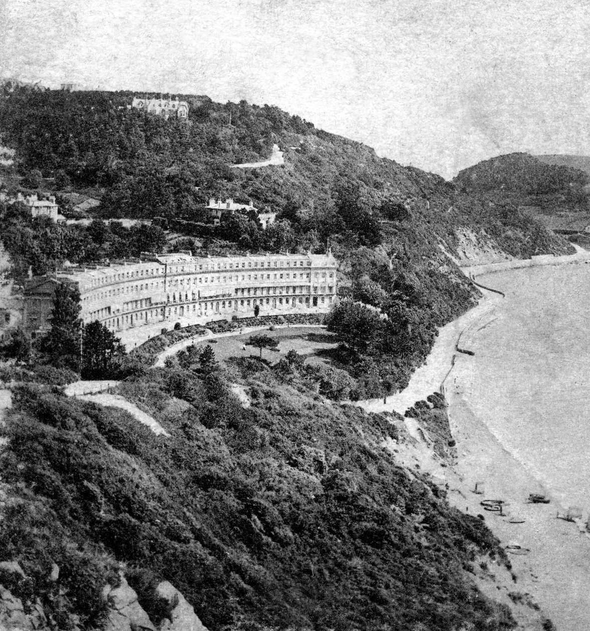 Hesketh Crescent, Torquay, Devon, begyndelsen af det 20. århundrede af Unbekannt