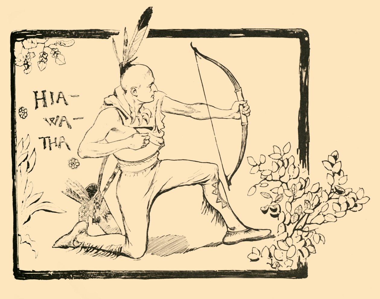 Hiawatha, 1882. af Unbekannt