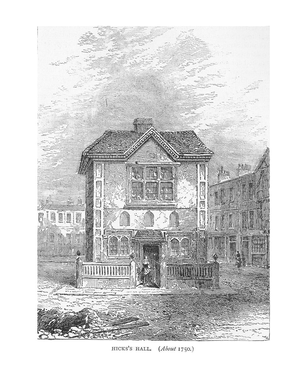 Hicks Hall, 1750. 1878 af Unbekannt
