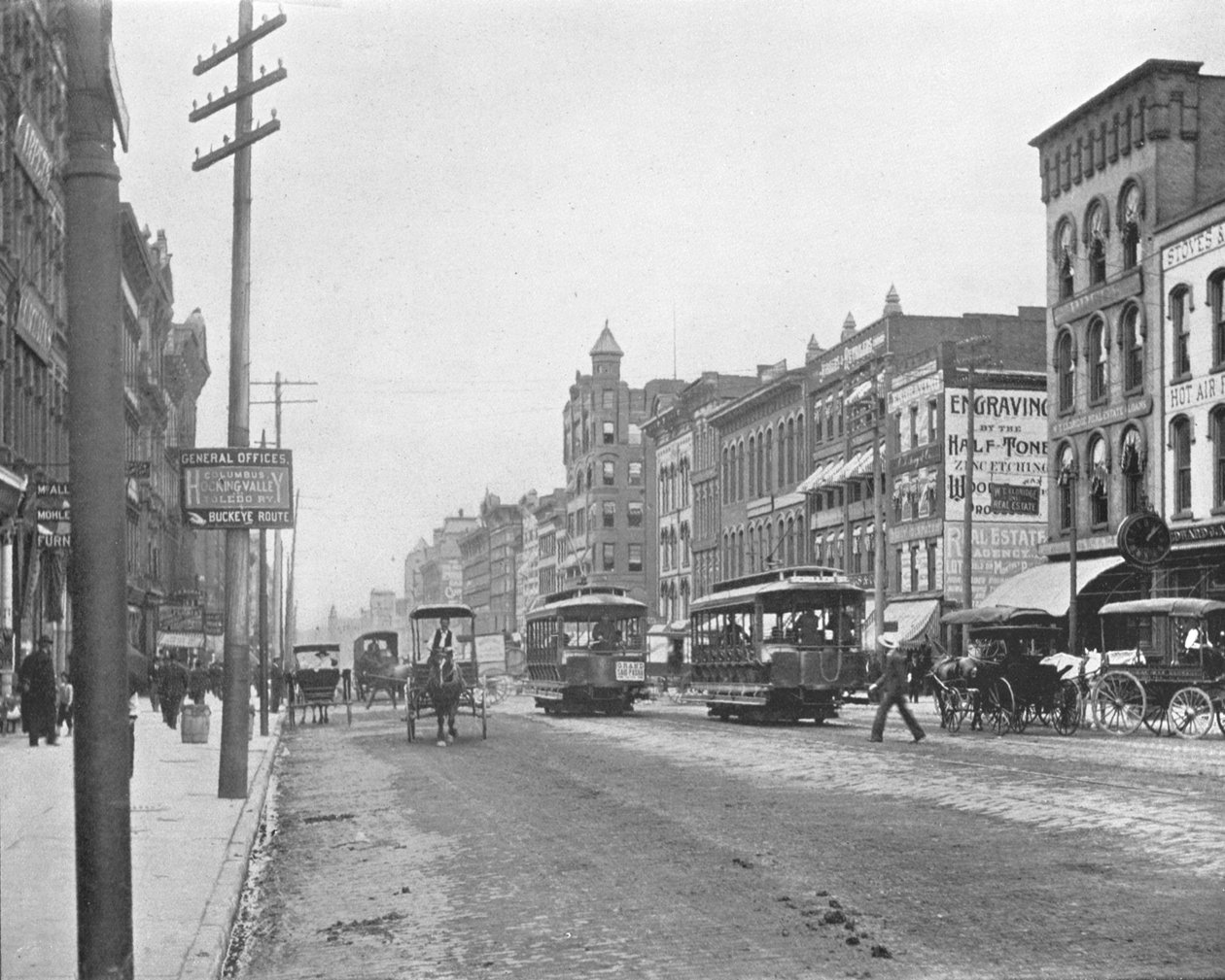 High Street, Columbus, Ohio, USA, c1900. af Unbekannt