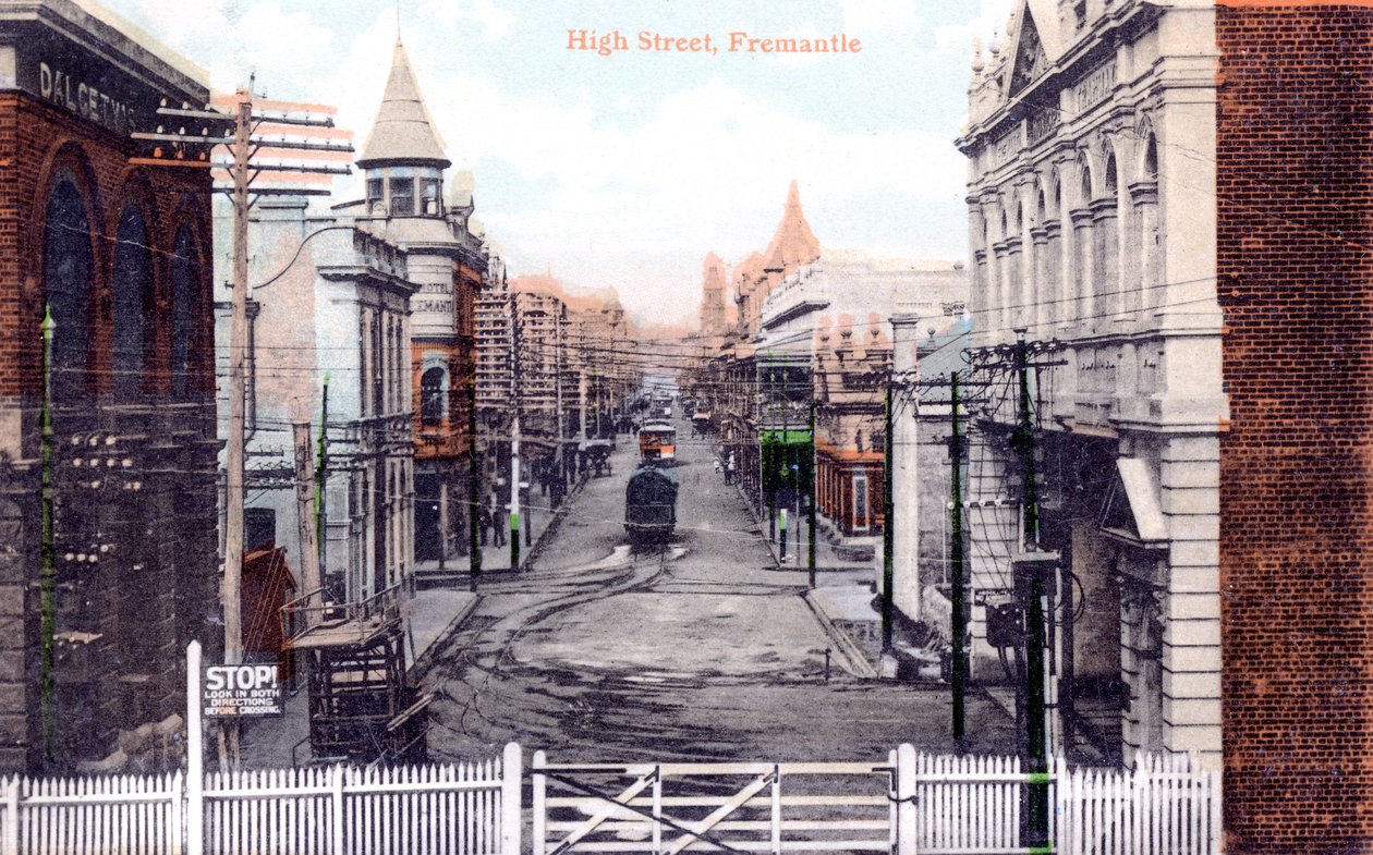 High Street, Fremantle, Australien, omkring 1900-tallet af Unbekannt