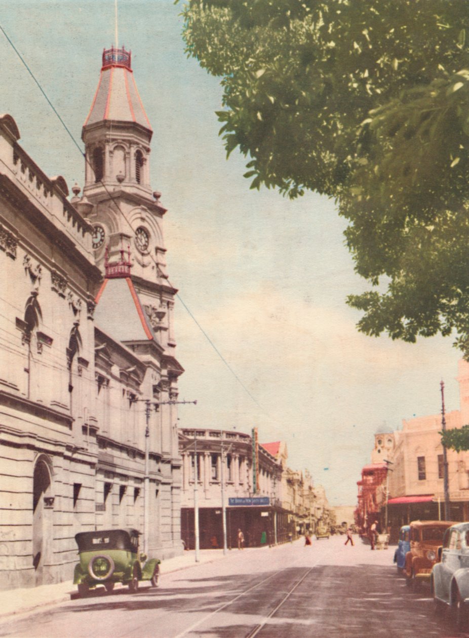 High Street, Fremantle, c1947. af Unbekannt