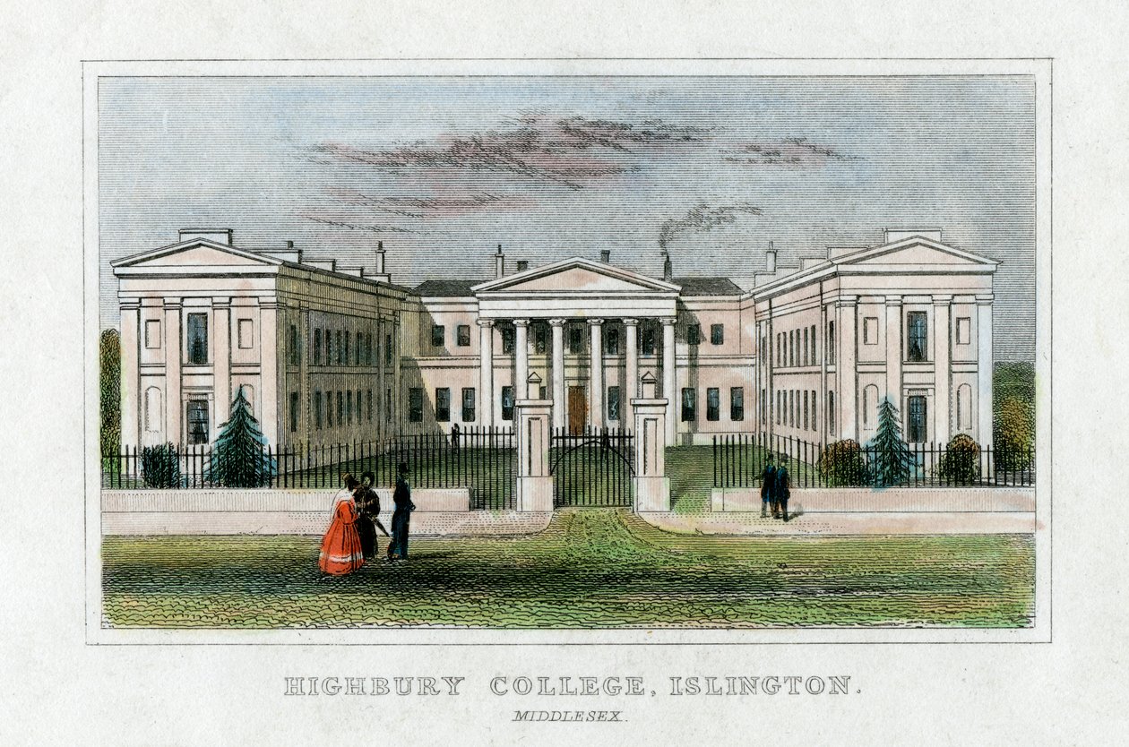 Highbury College, Islington, London, midten af det 19. århundrede af Unbekannt