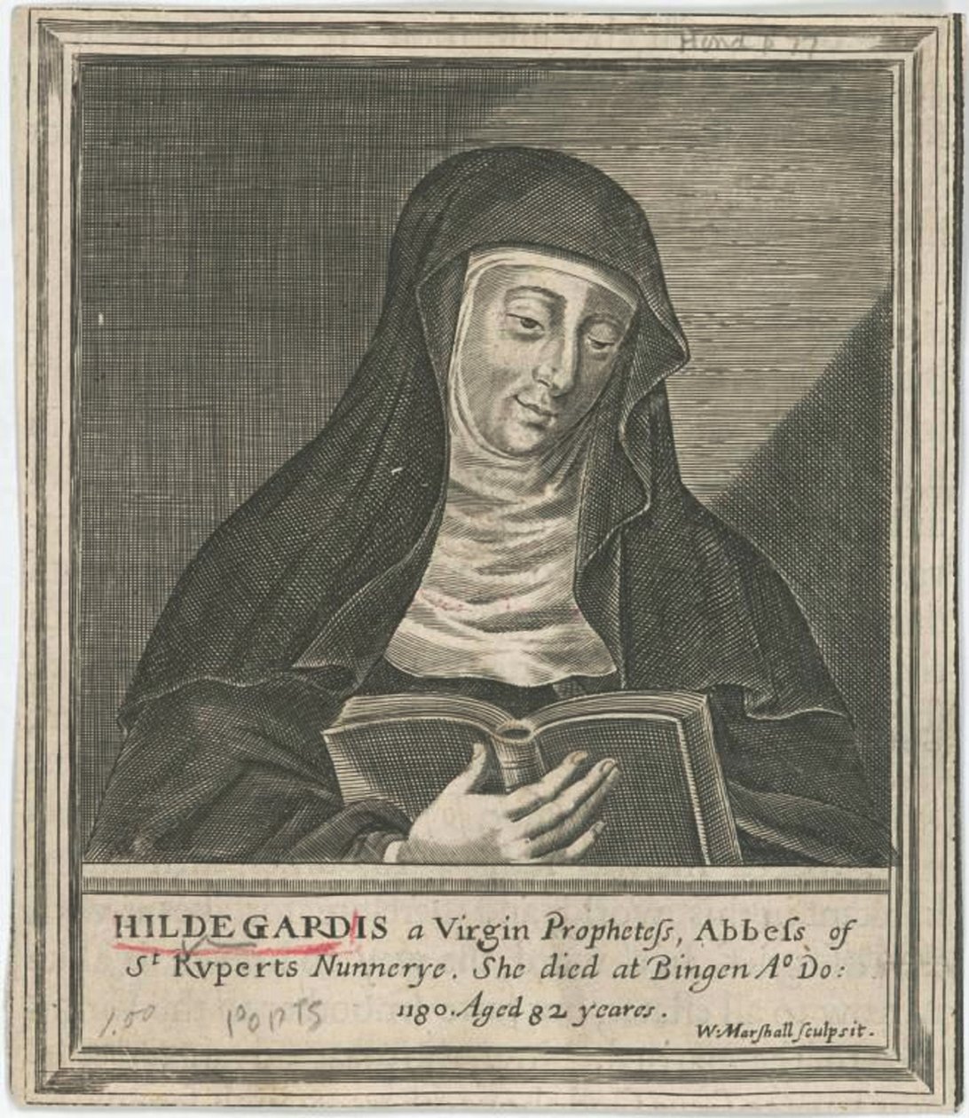 Hildegard af Bingen, 1600-tallet af Unbekannt