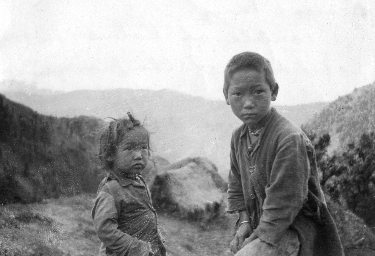 Hill stamme børn, Chakrata, 1917 af Unbekannt