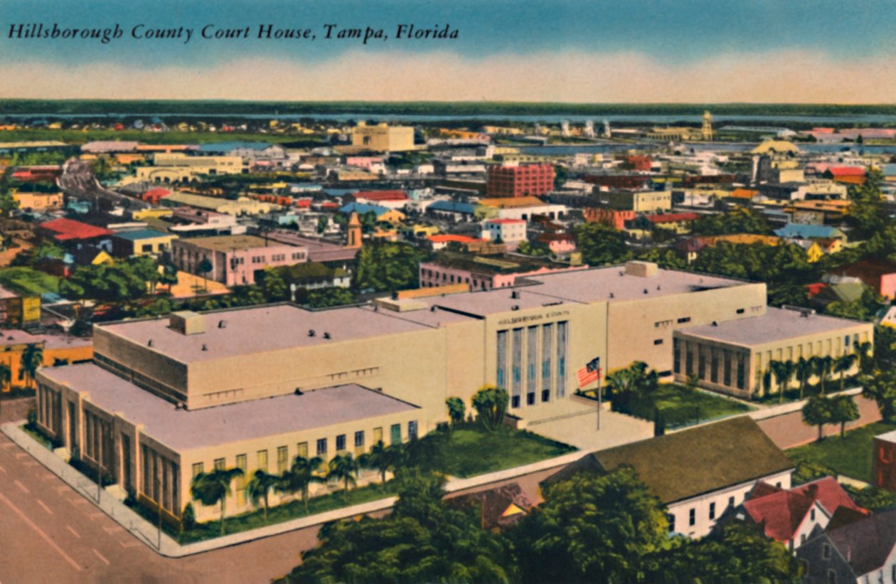 Hillsborough County Court House, Tampa, Florida, c1940