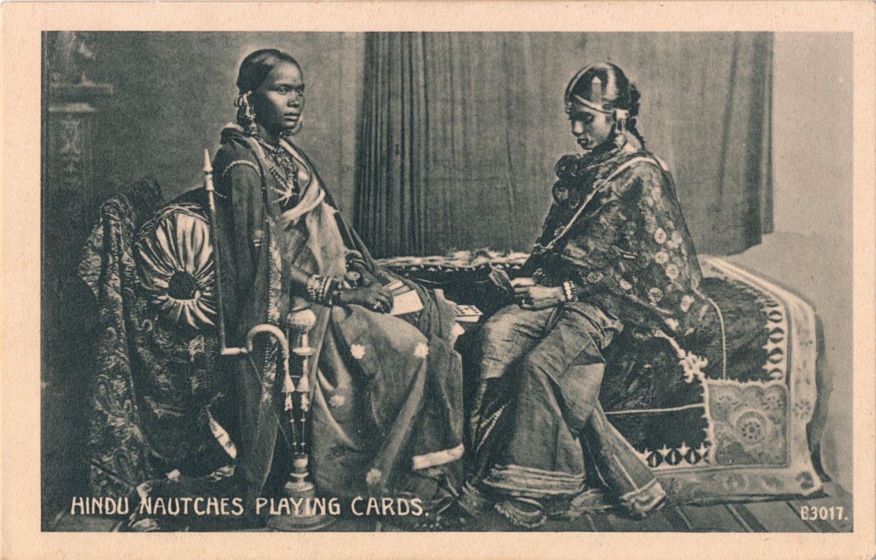 Hindu Nautches spillekort, c1910 af Unbekannt