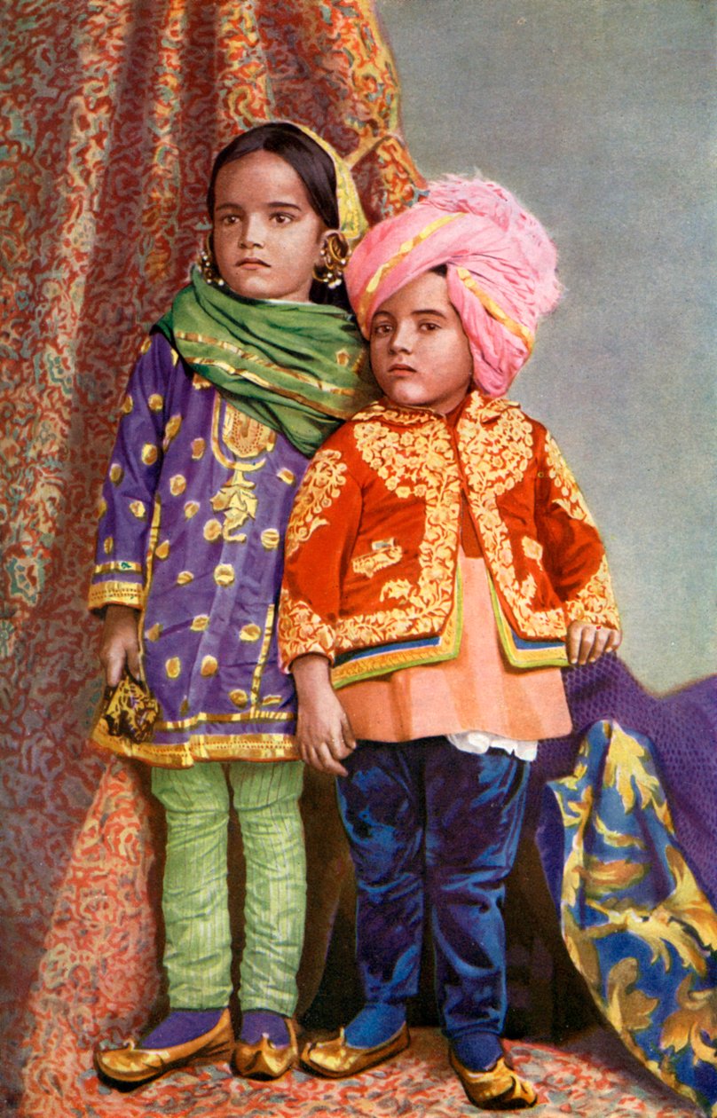 Hindu-børn fra North Kashmir, Indien, 1922 af Unbekannt