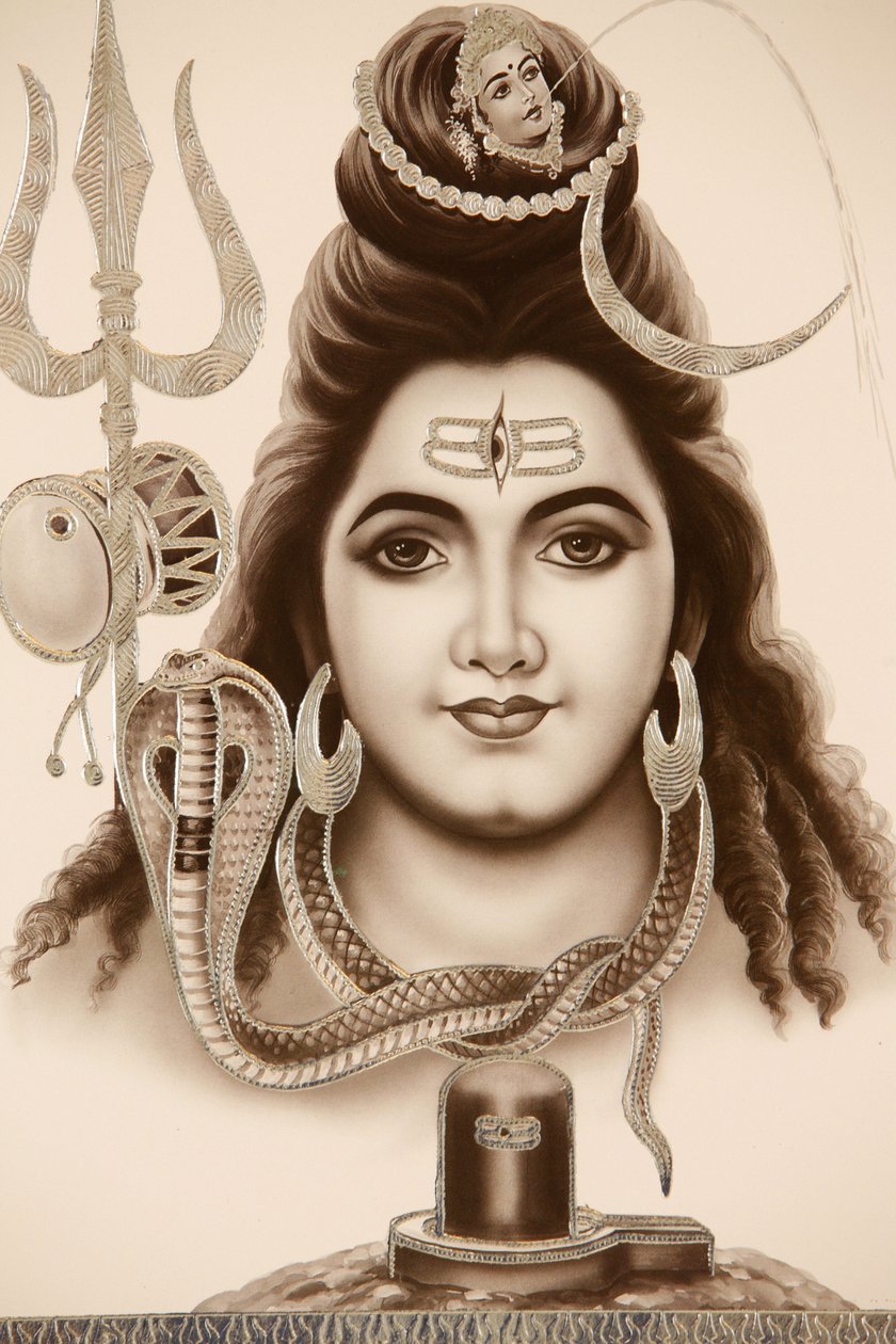 hinduistiske gud Shiva, Indien af Unbekannt