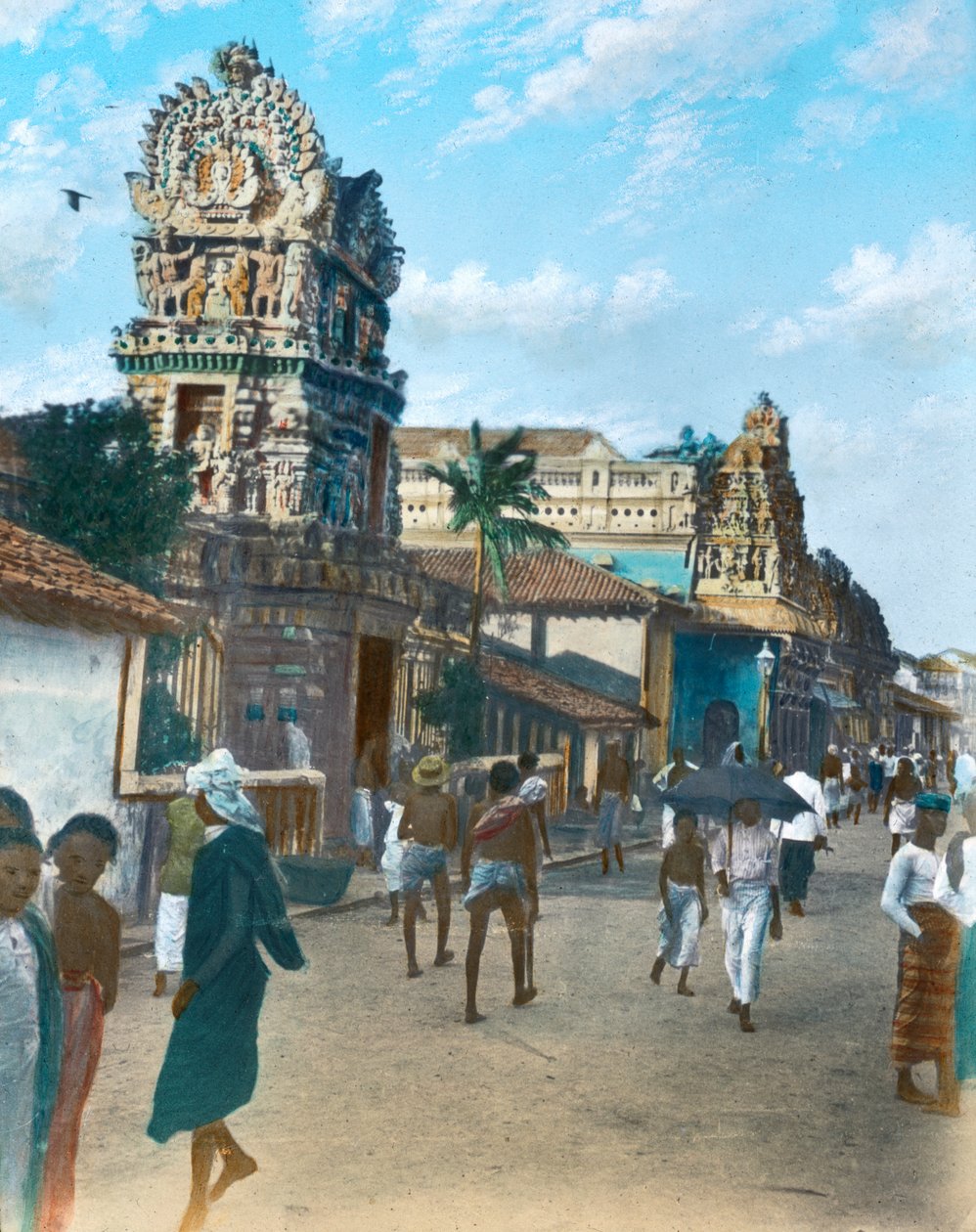 Hindu-tempel i Pettah, Colombo, Ceylon af Unbekannt