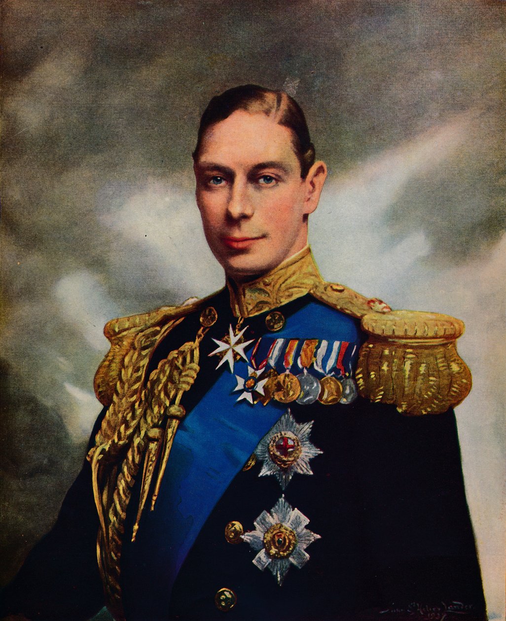 Hans Majestæt Kong George VI, 1937 af Unbekannt