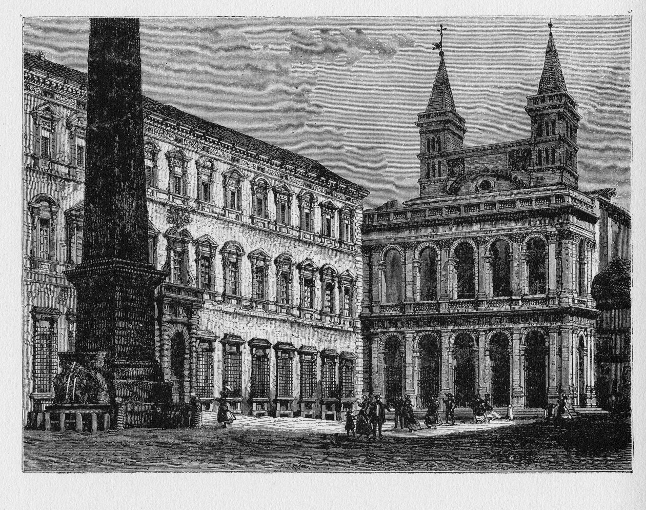 Det gamle Roms historie. Archbasilica of St. John Lateran er katedralkirken i Roms stift og det officielle kirkelige sæde for biskoppen af Rom, som er paven. af Unbekannt