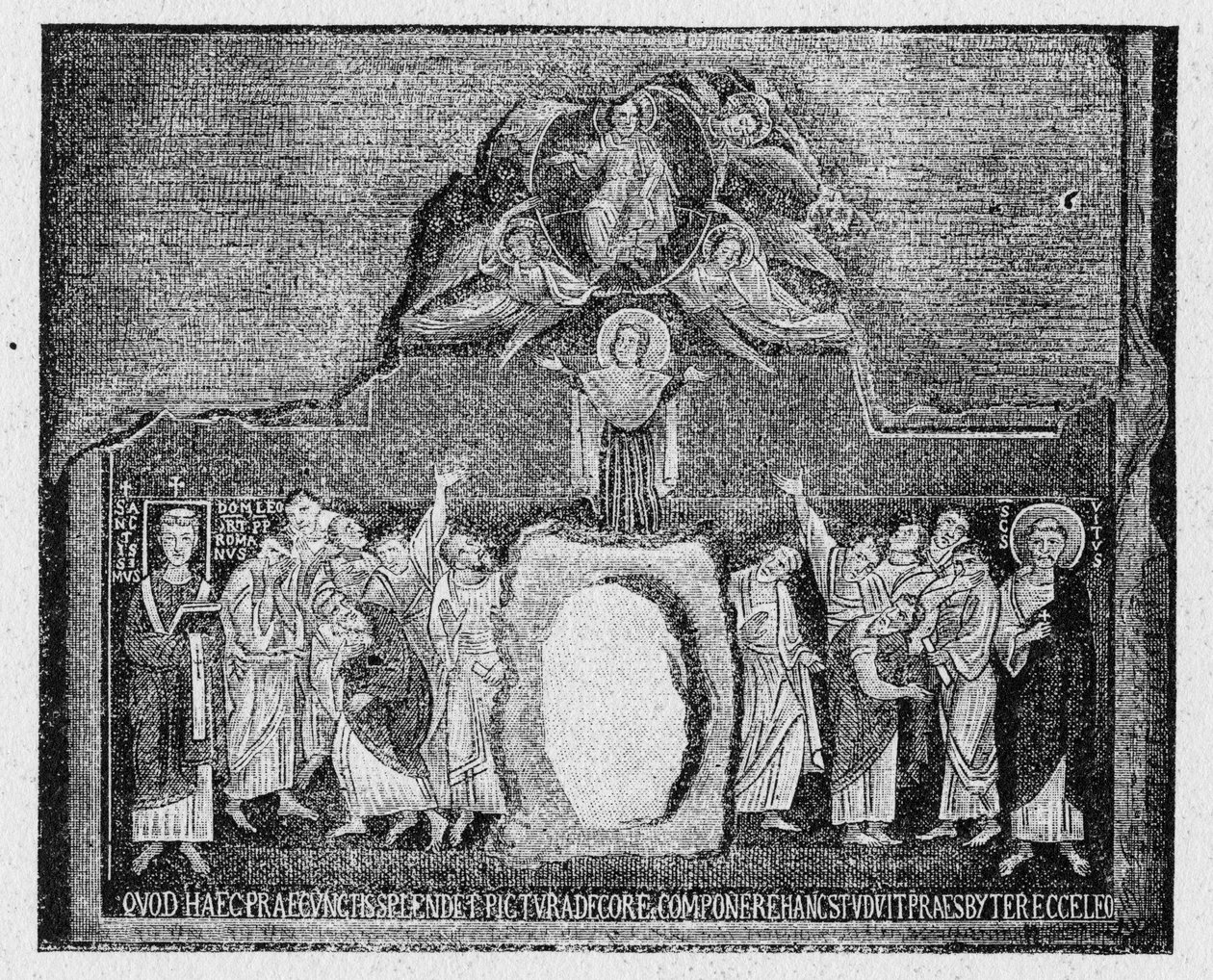 Det gamle Roms historie. Jomfruens antagelse i en smerte fra det 9. århundrede af Unbekannt