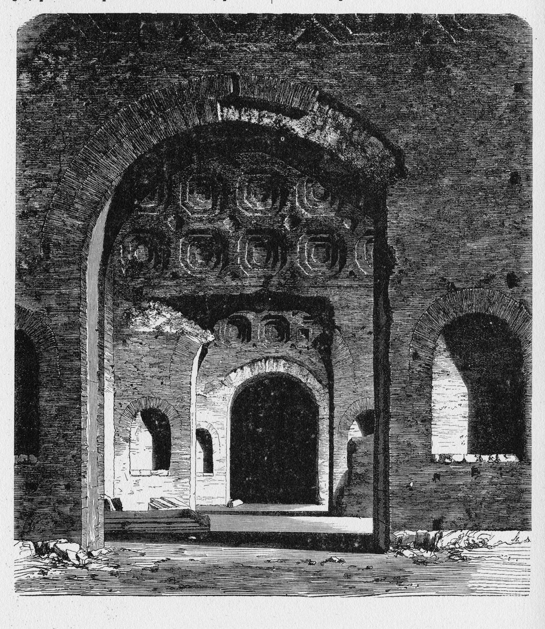Det gamle Roms historie. Aula Palatina er en romersk paladsbasilika, der blev bygget af kejser Konstantin (AD 306337) i begyndelsen af det 4. århundrede. af Unbekannt