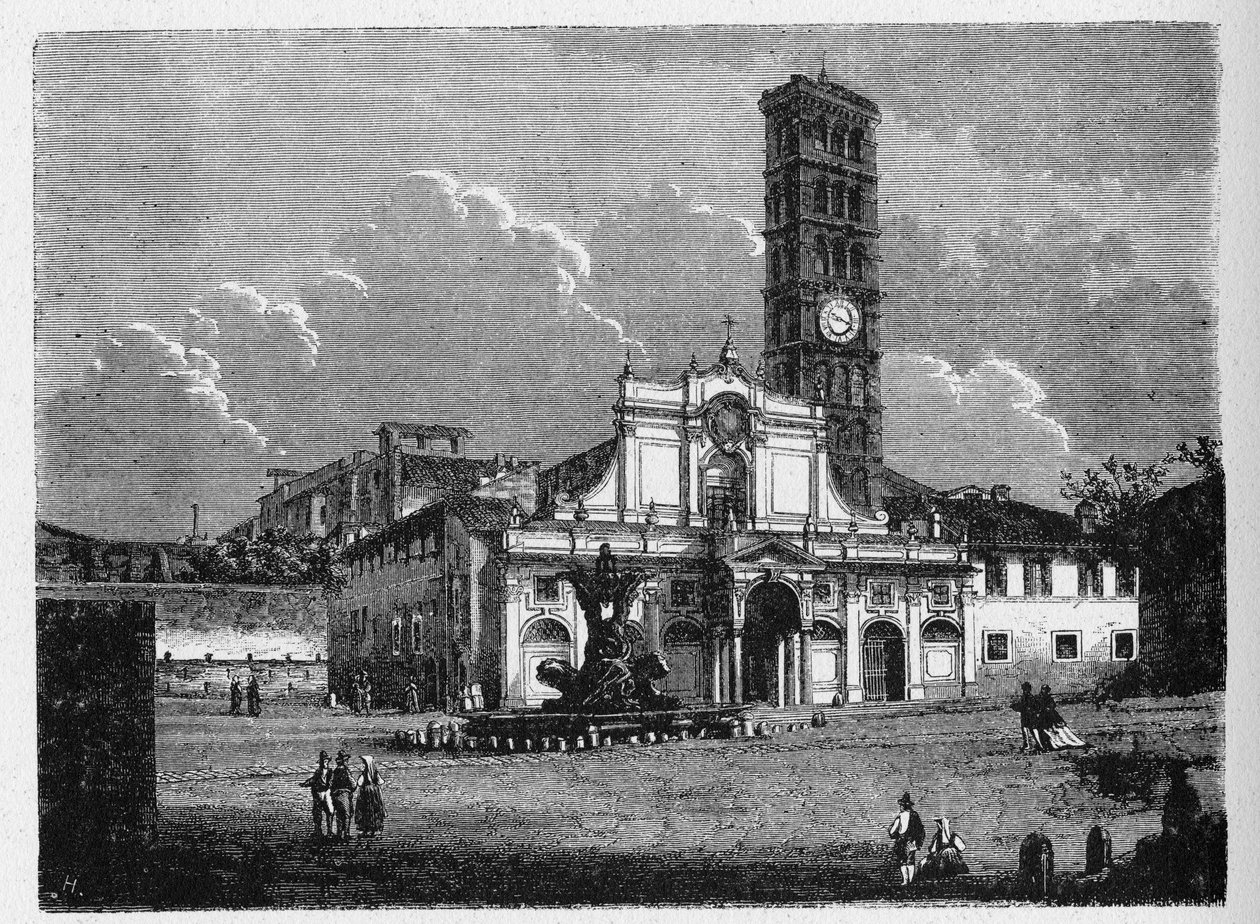 Det gamle Roms historie. Santa Maria in Cosmedin er en mindre basilikakirke i Rom, Italien. Det er beliggende i Ripa-området. af Unbekannt