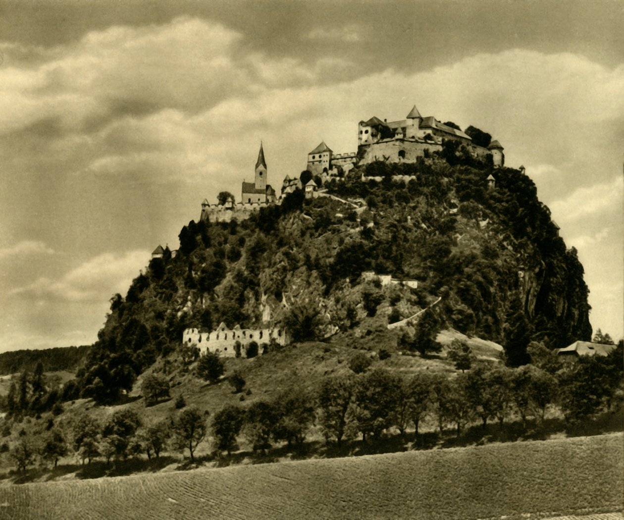 Hochosterwitz Slot, Kärnten, Østrig, c1935. af Unbekannt