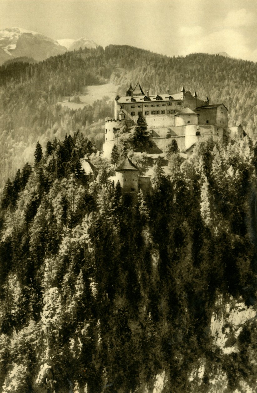 Hohenwerfen Castle, Werfen, Østrig, c1935. af Unbekannt