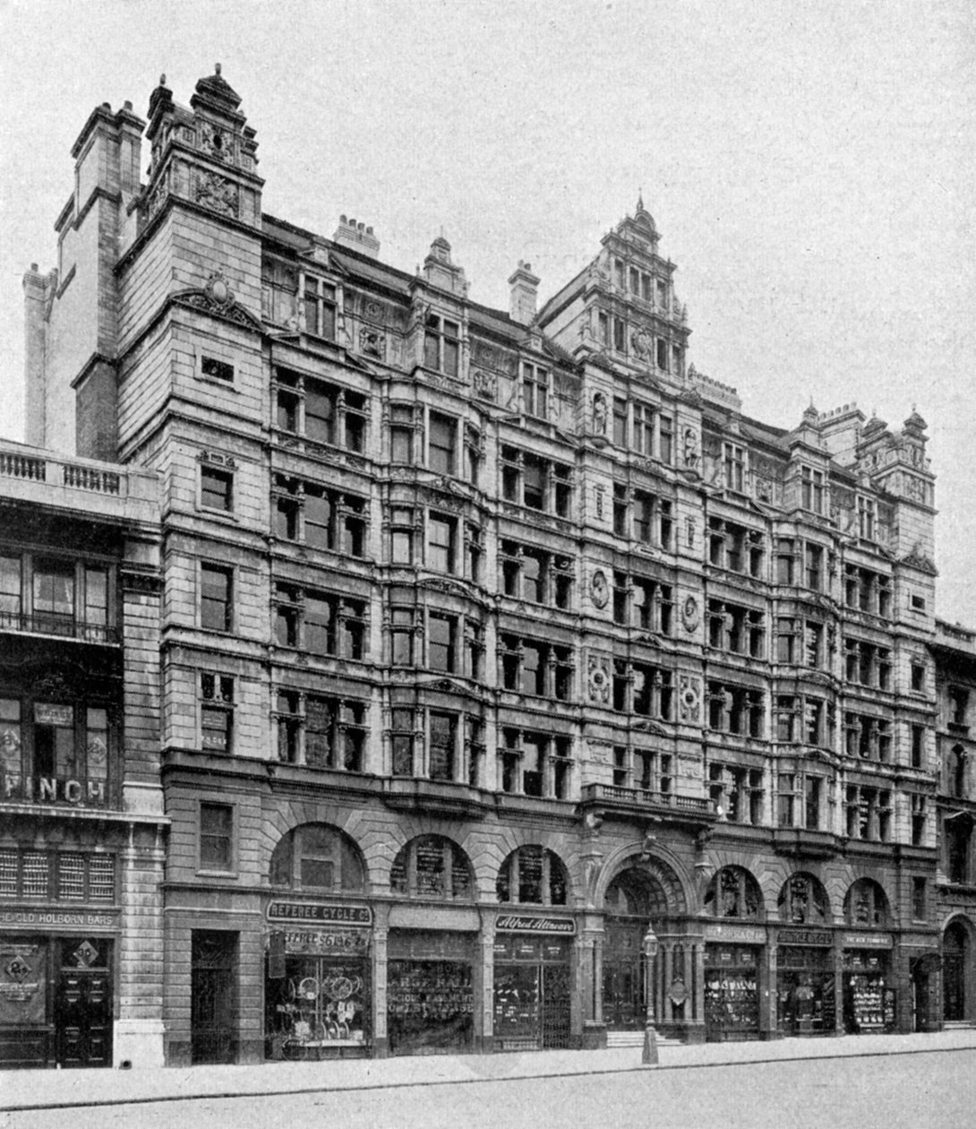 Holborn foran Birkbeck Bank, London, 1904 af Unbekannt