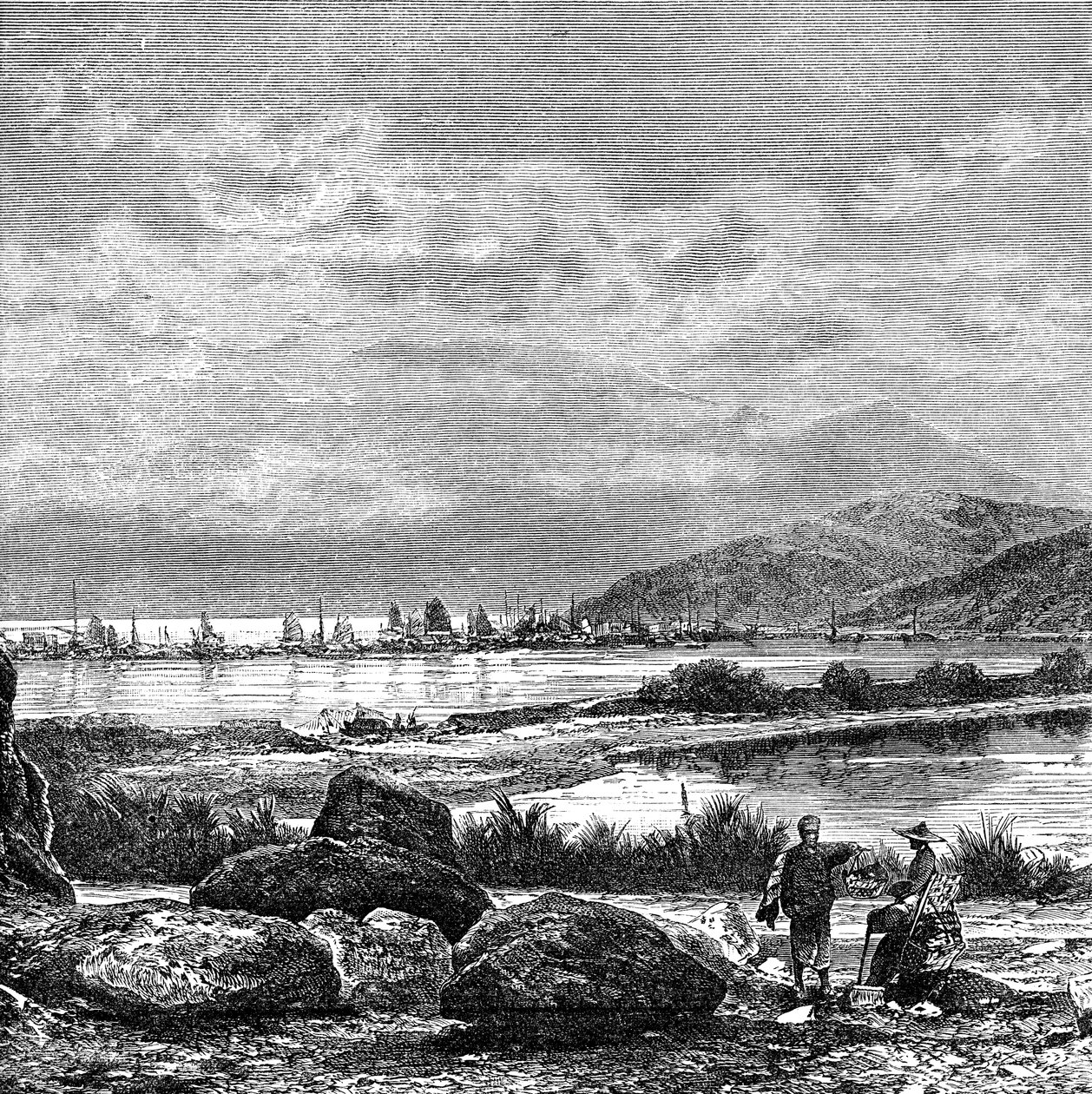 Hong Kong, udsigt fra Kowlun, c1890 af Unbekannt