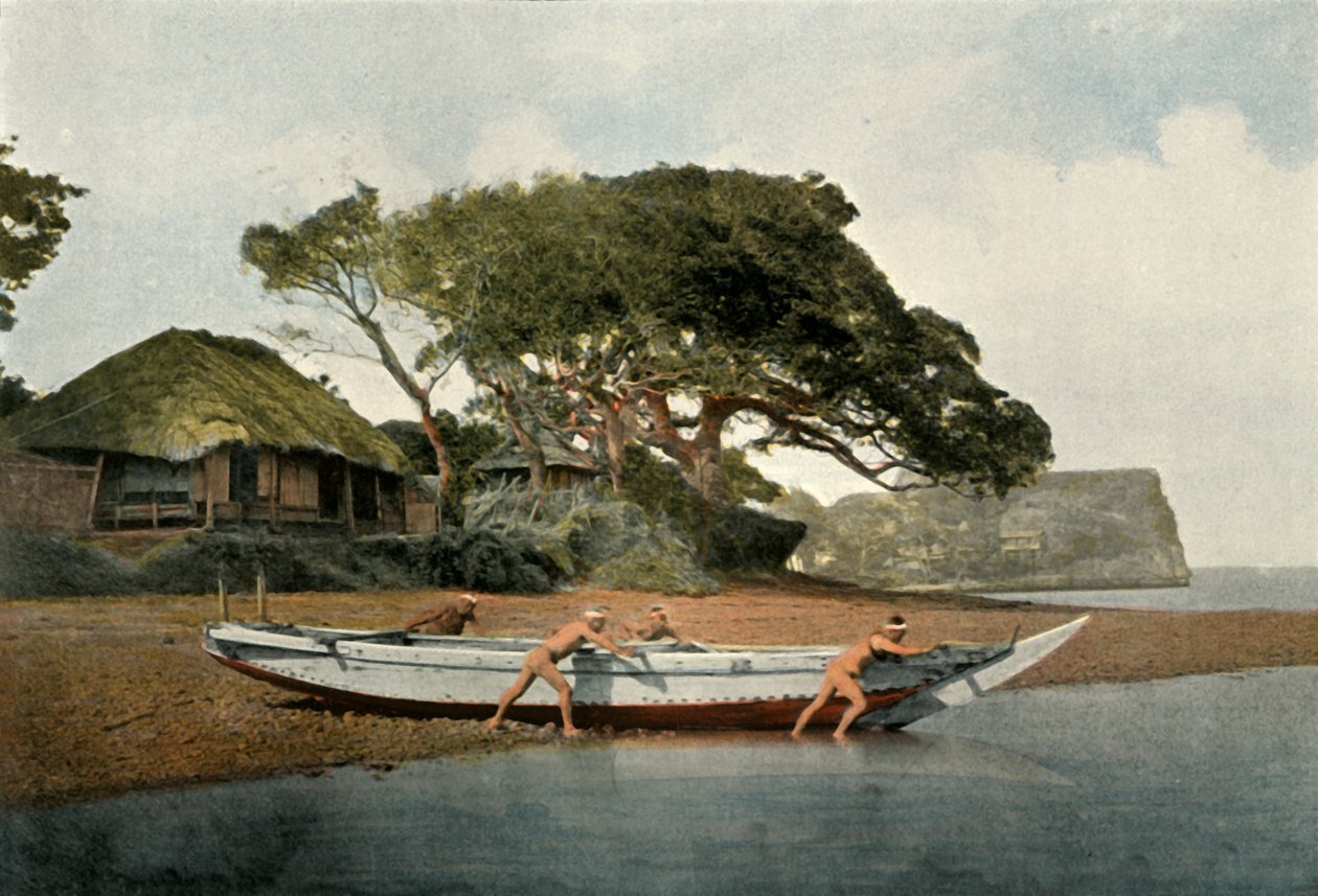Honmoku, Viege de Petche rs Pless Yokohama, Honmoku Ficain g Viege Nea r Yokohama, 1900. af Unbekannt