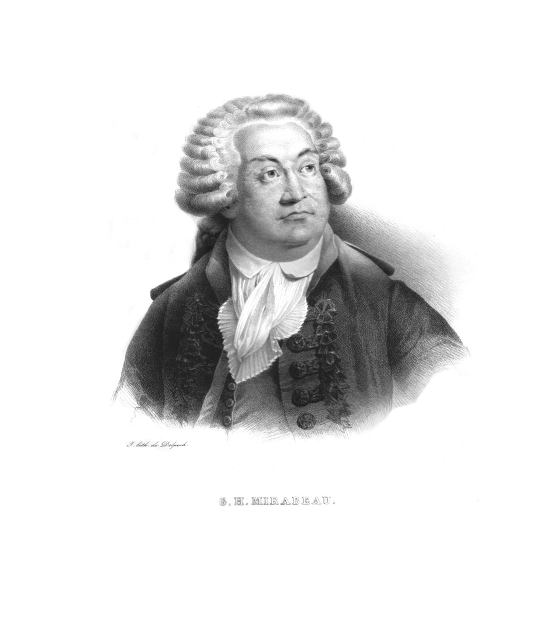 Honore-Gabriel de Riqueti, greve af Mirabeau, c1820