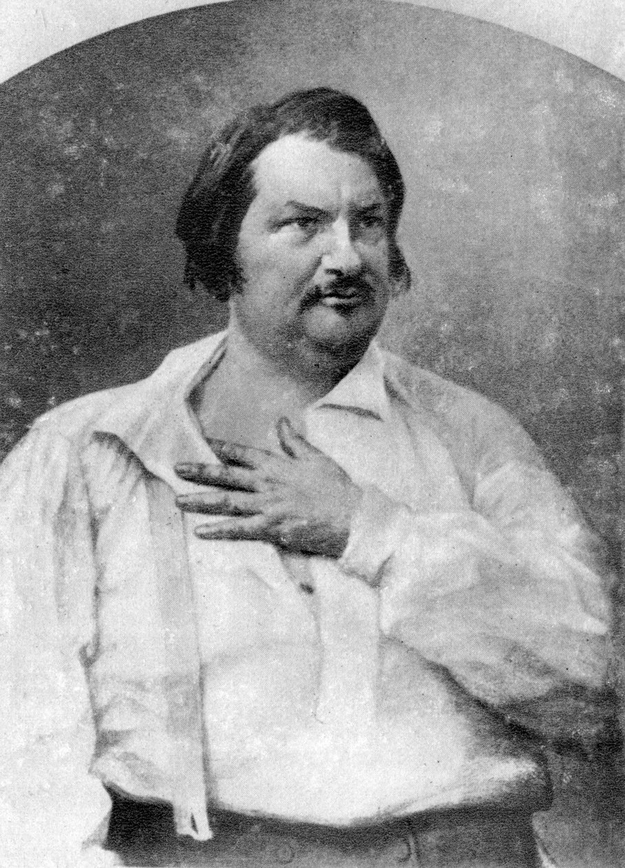 Honore de Balzac, fransk forfatter, c1845-1890 af Unbekannt