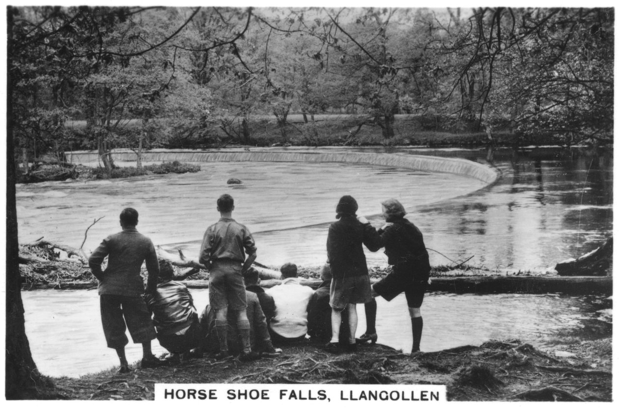 Horse Shoe Falls, Llangollen, 1937 af Unbekannt