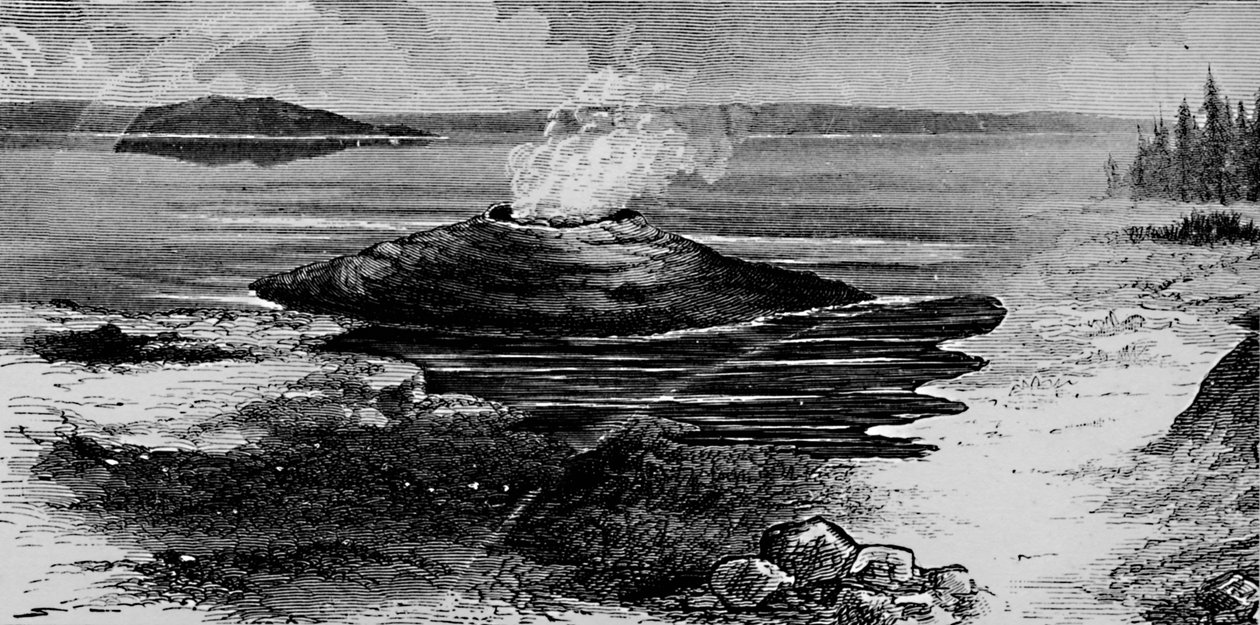 Hot Spring Cone, 1872, 1883 af Unbekannt
