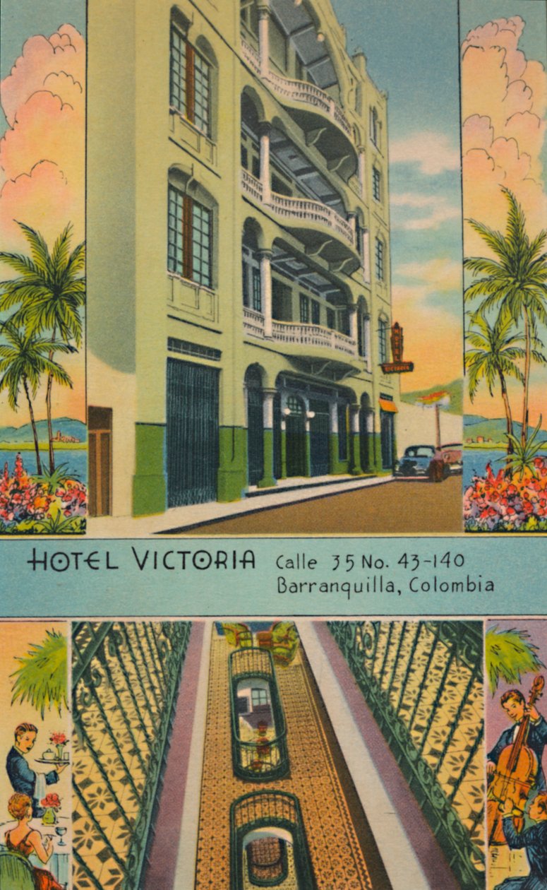 Hotel Victoria: Calle 35 No.43-140, Barranquilla, Colombia, c1940