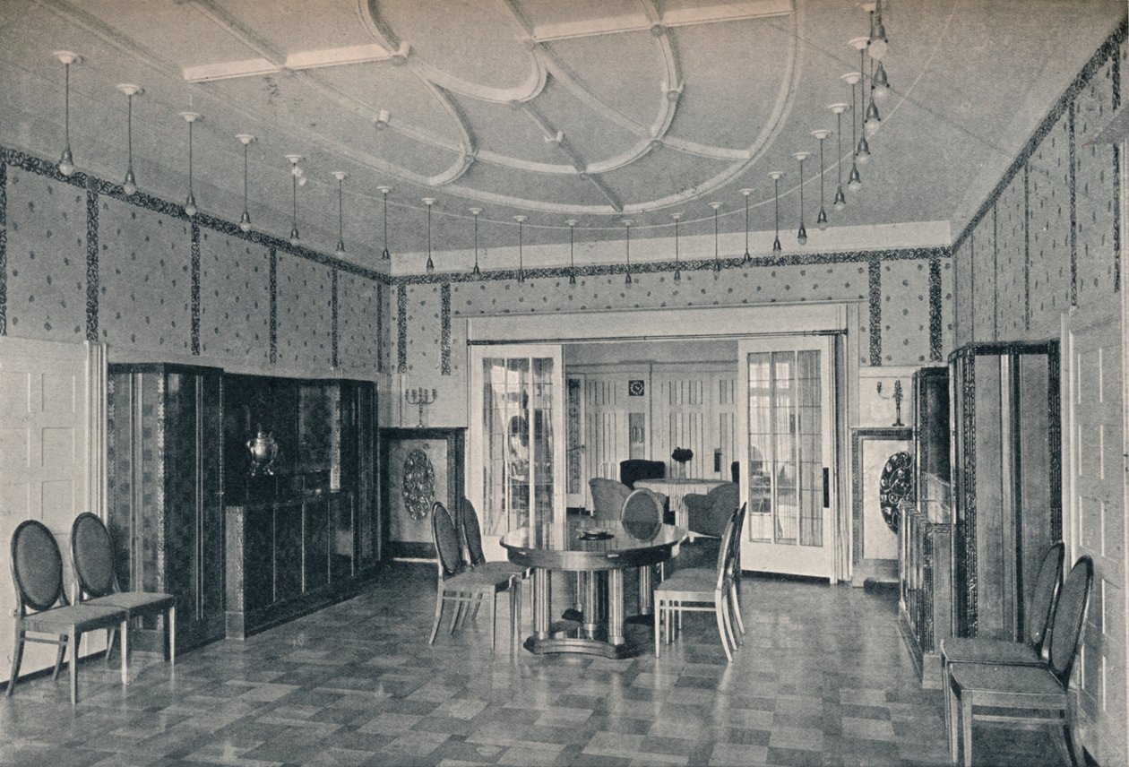 Hus nær Bielefeld, Spisestuen, c1912 af Unbekannt