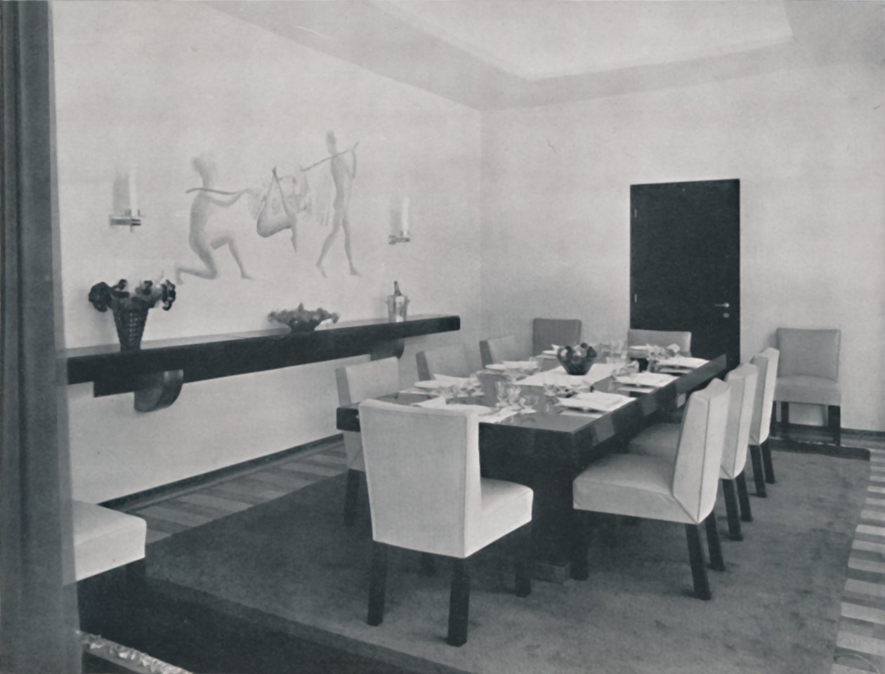 Hus i Bukarest af Rudolf Frankel - Spisestuen, 1942 af Unbekannt