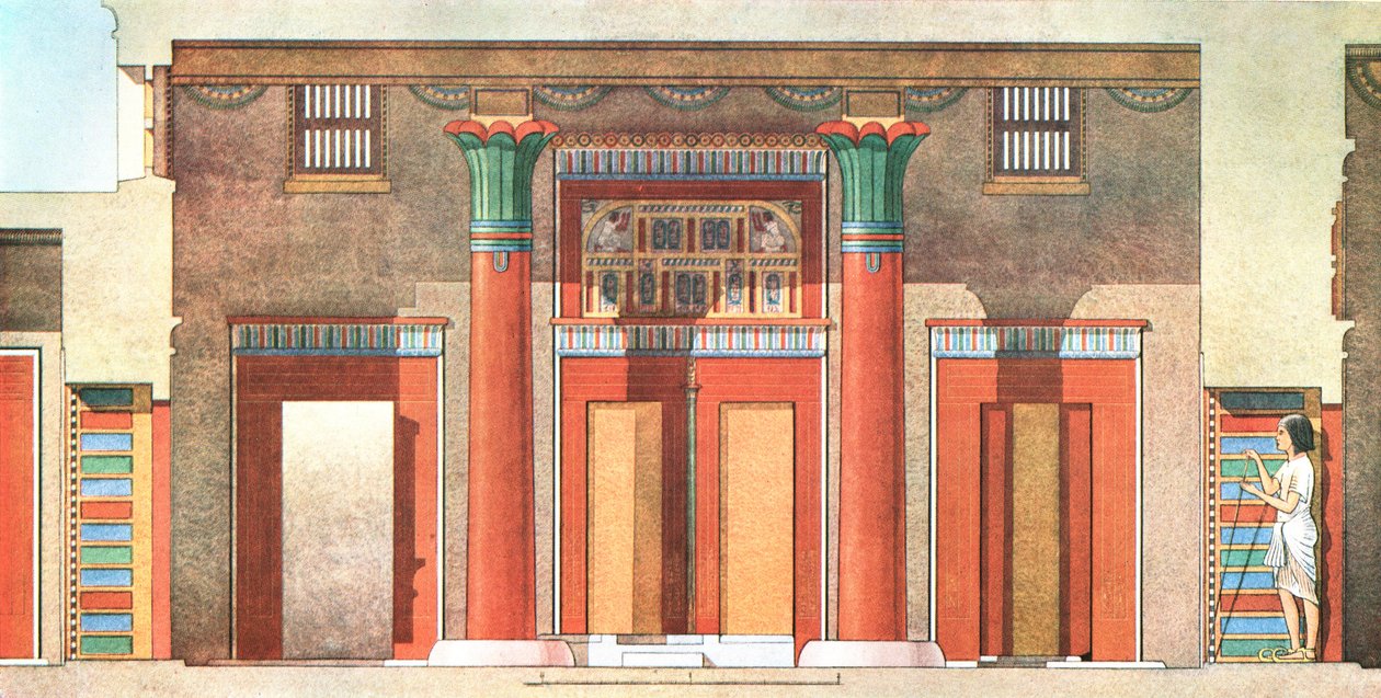 General Ramoses hus i Tell el-Amarna, Egypten, 1928. af Unbekannt