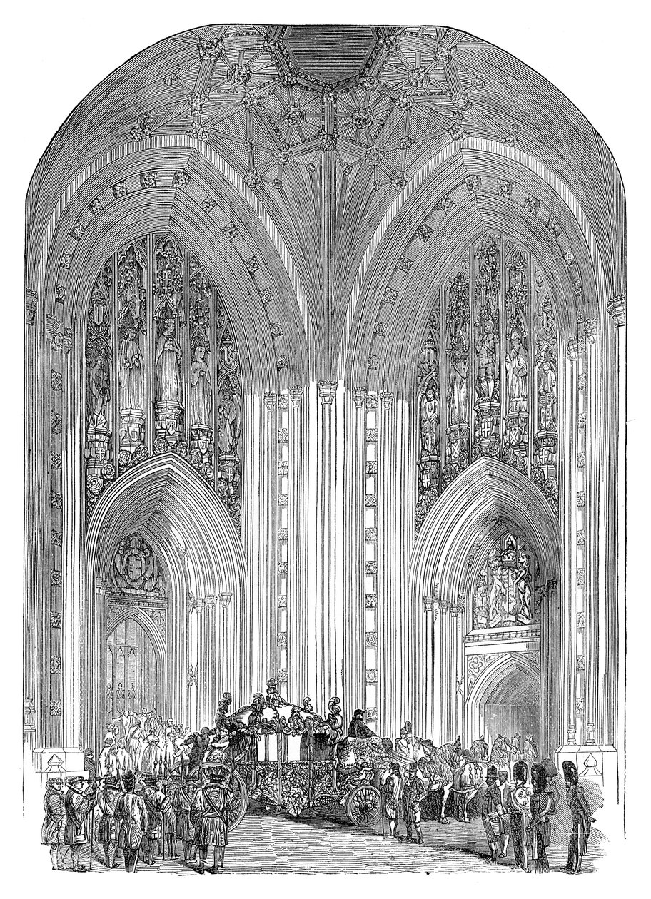 Houses of Parliament, Grand Entrance, Westminster, London, slutningen af det 19. århundrede af Unbekannt