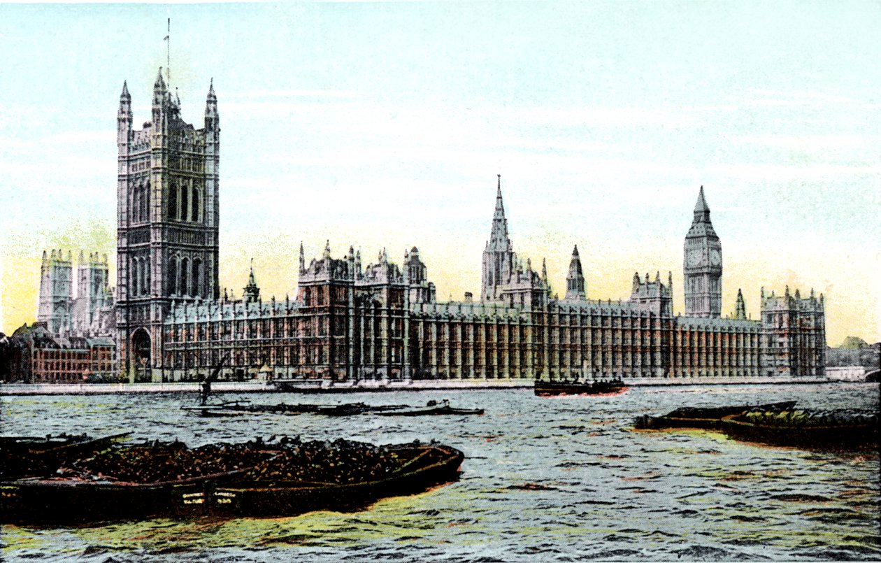 Houses of Parliament, London, 20. århundrede af Unbekannt