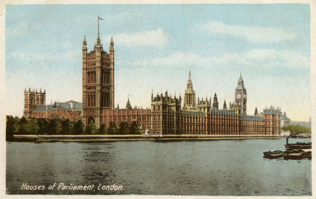 Houses of Parliament, Westminster, London, det 20. århundrede af Unbekannt