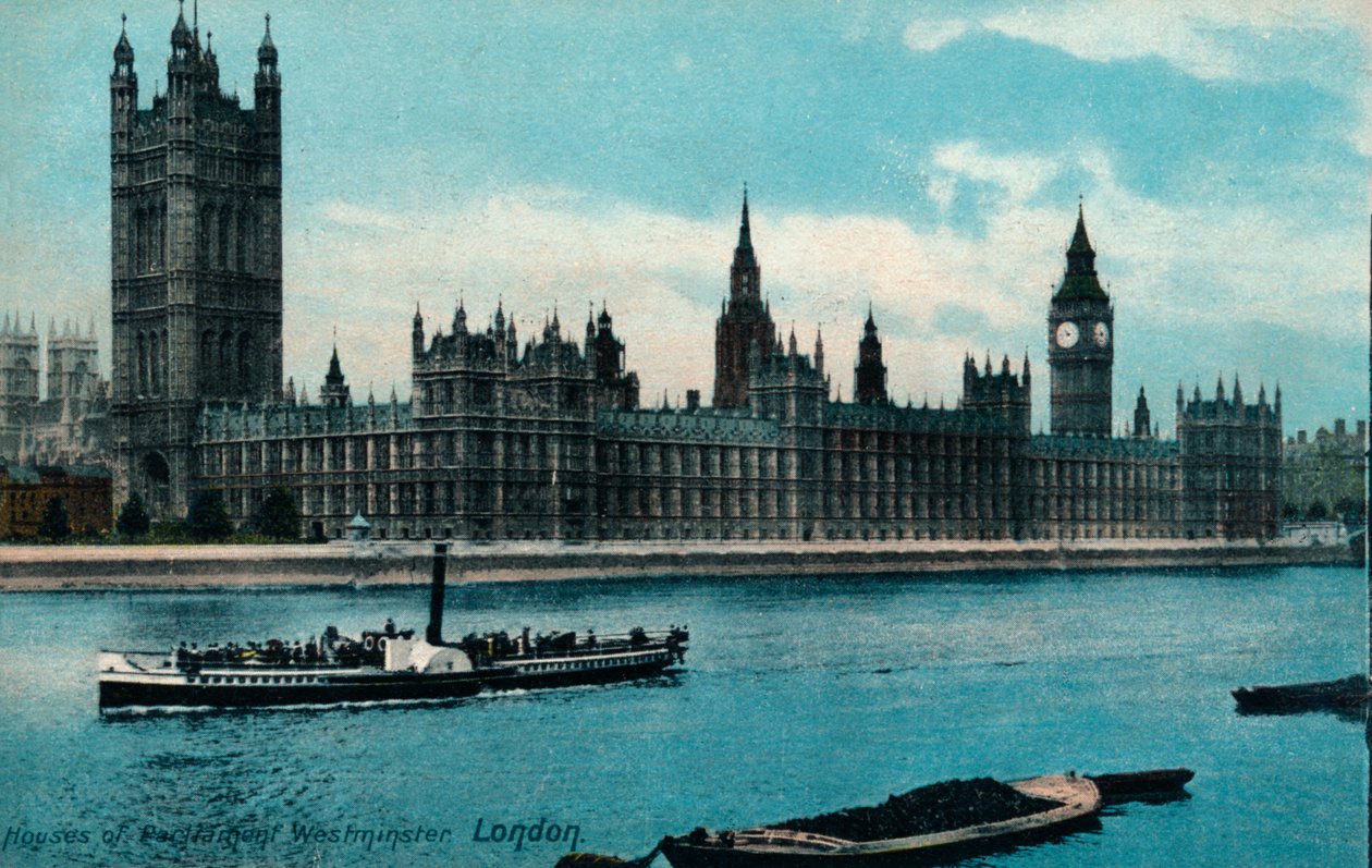 Houses of Westminster, London, 1907, c1900-1930 af Unbekannt