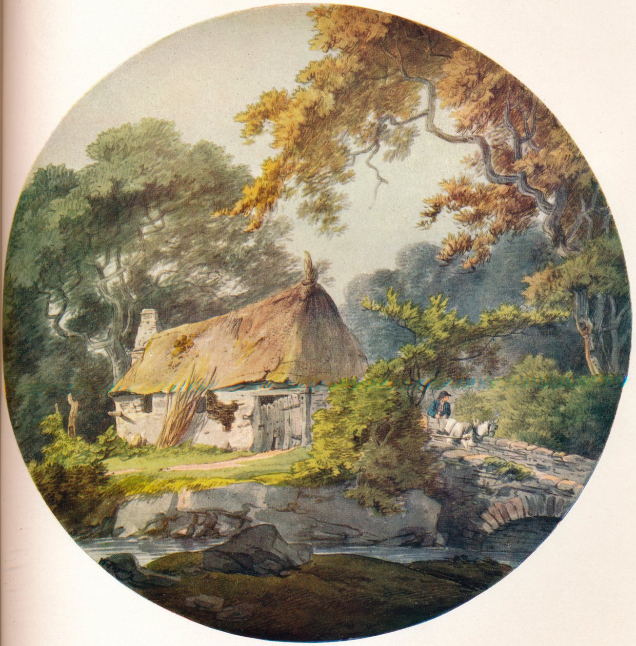 Hovel nær Yealmpton, Devon, 1921 af Unbekannt