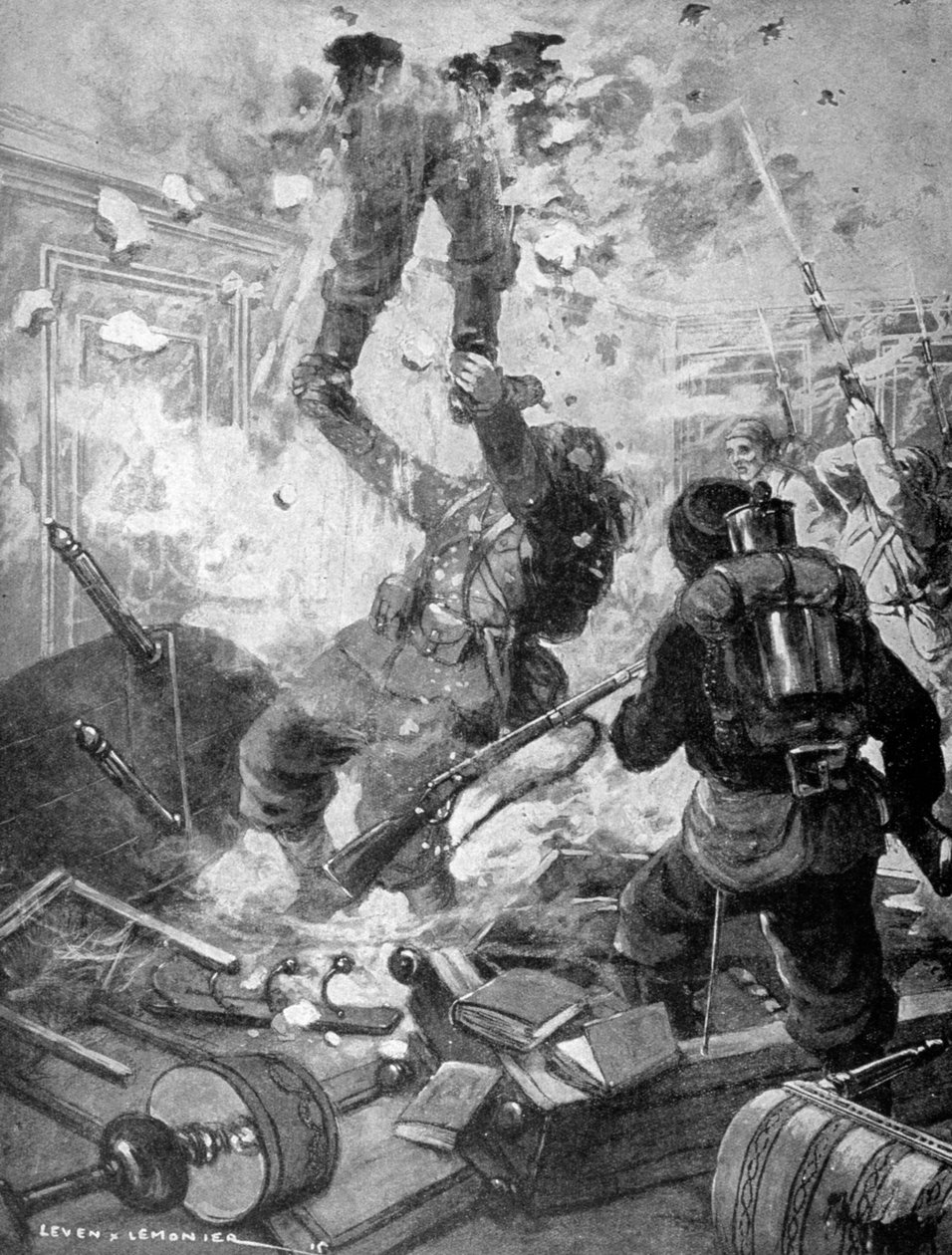 Hvordan slottet blev taget, Første Verdenskrig, Frankrig, 1915 af Unbekannt