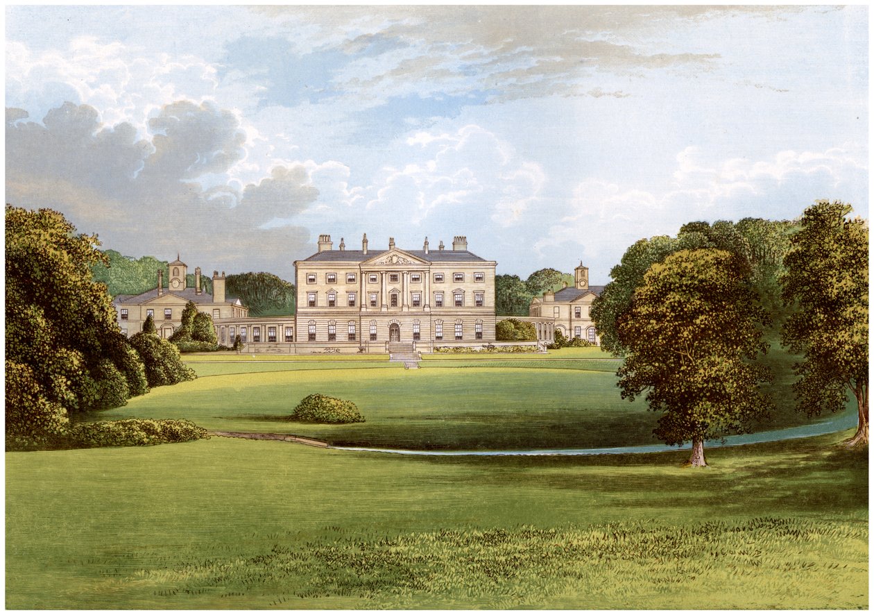 Howick Hall, Northumberland, hjemsted for Earl Grey, c1880 af Unbekannt