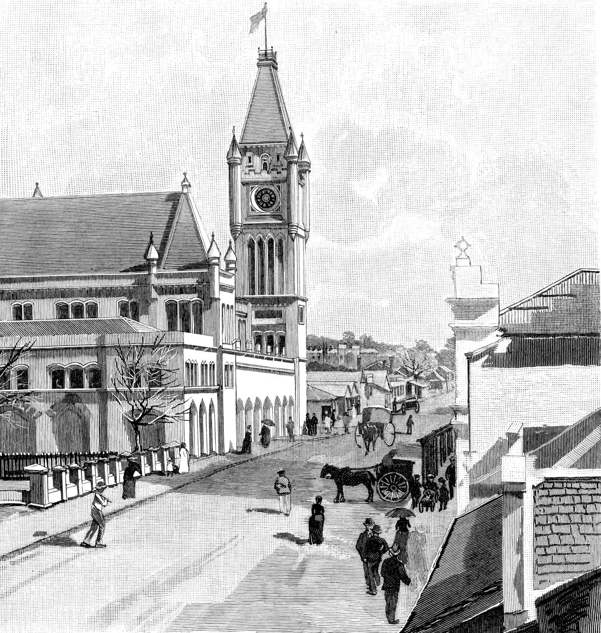 Howick Street, Perth, Australien, 1886 af Unbekannt
