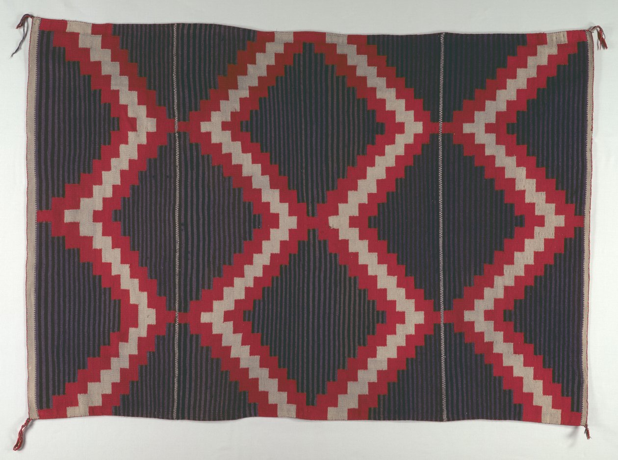 Hubbell Revival-stil tæppe med Moki Moqui Stripes, ca. 1890-1910. af Unbekannt