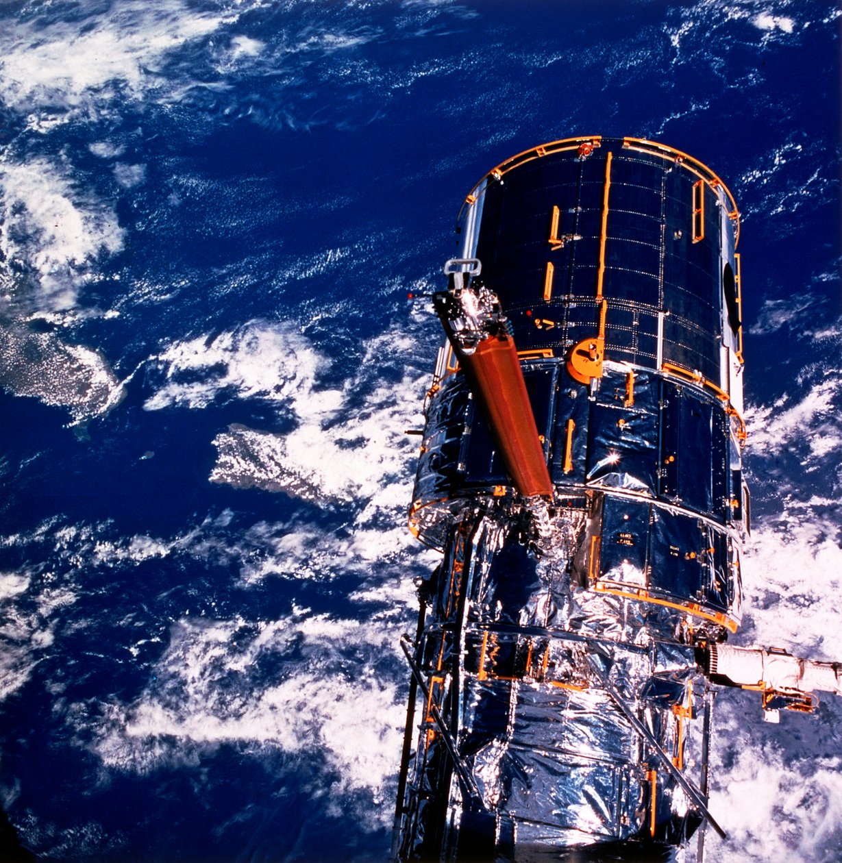 Hubble-rumteleskopet over jorden af Unbekannt