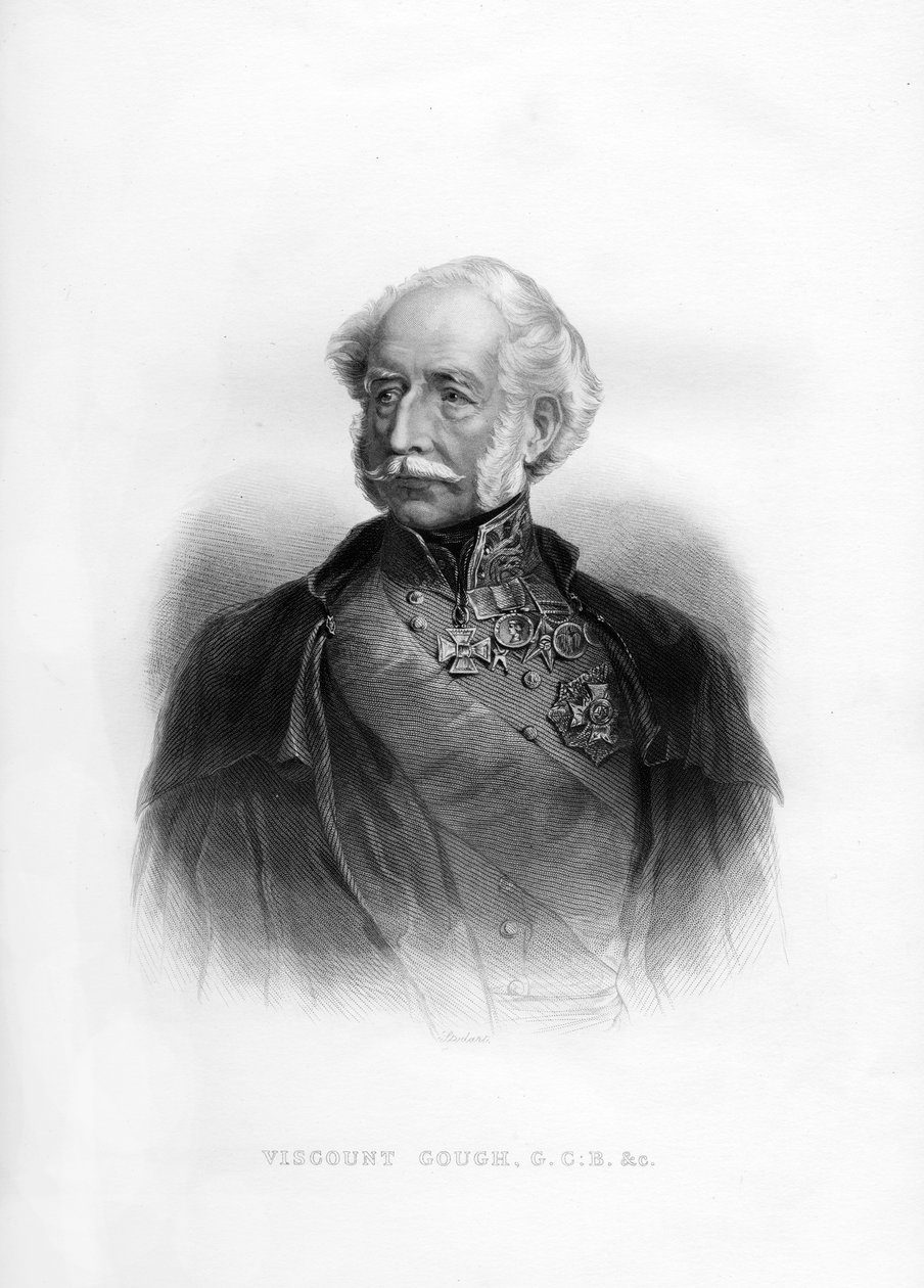 Hugh Gough, 1. Viscount Gough, britisk feltmarskal, 1800-tallet af Unbekannt