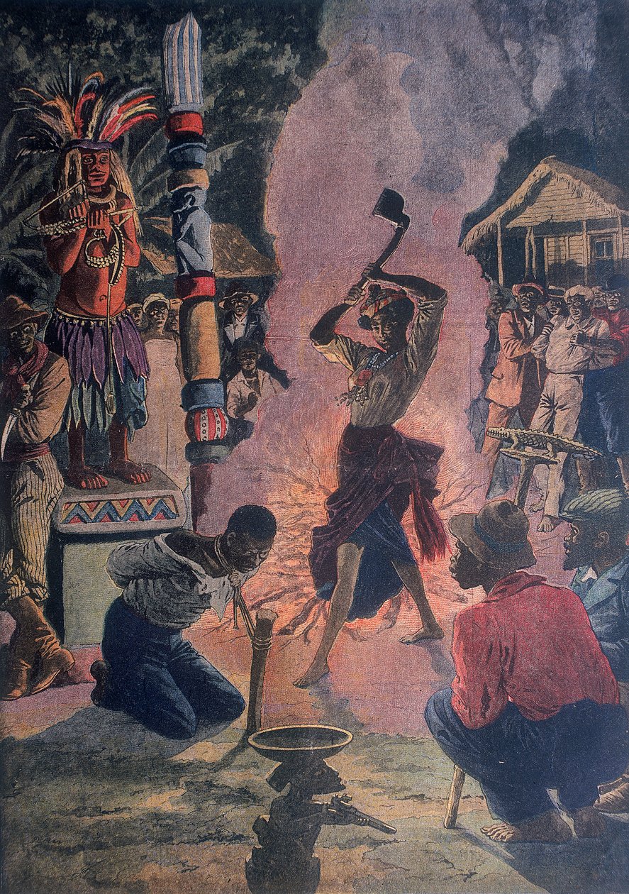 Menneskeofring, Lafayette, Louisiana, USA, 1912 af Unbekannt