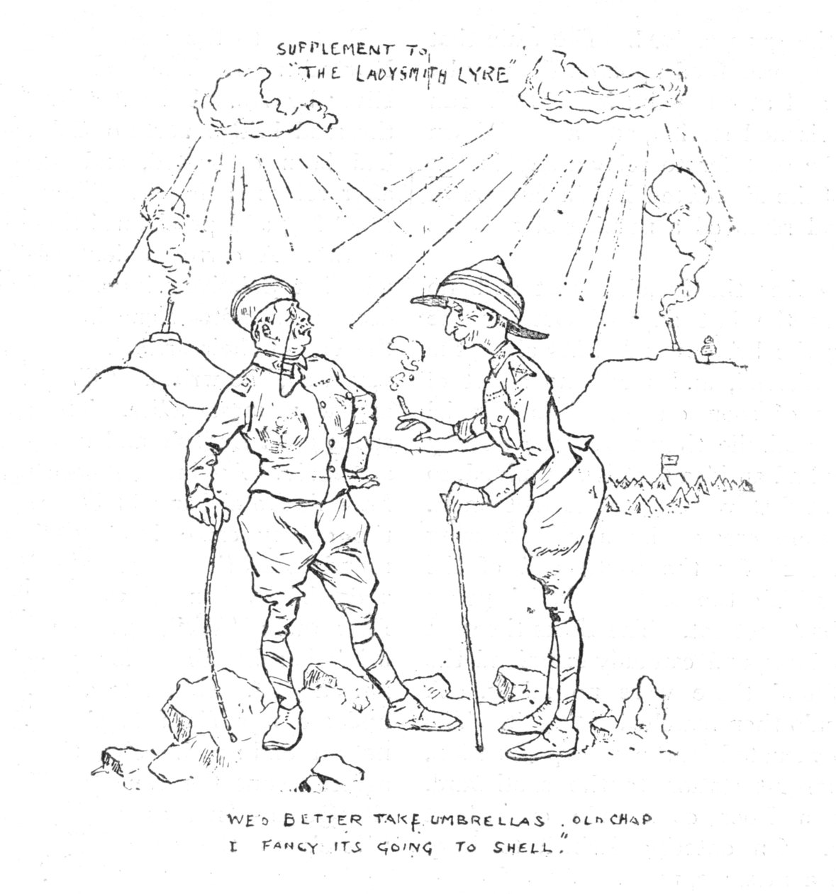 Belejringens humor, 1902 af Unbekannt