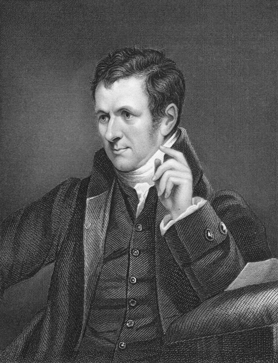 Humphry Davy, britisk kemiker, 1800-tallet af Unbekannt