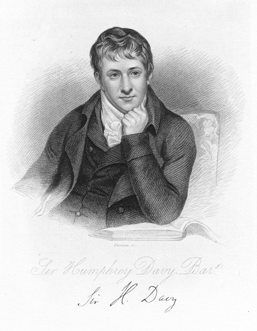 Humphry Davy, engelsk kemiker i 1803, c1870 af Unbekannt