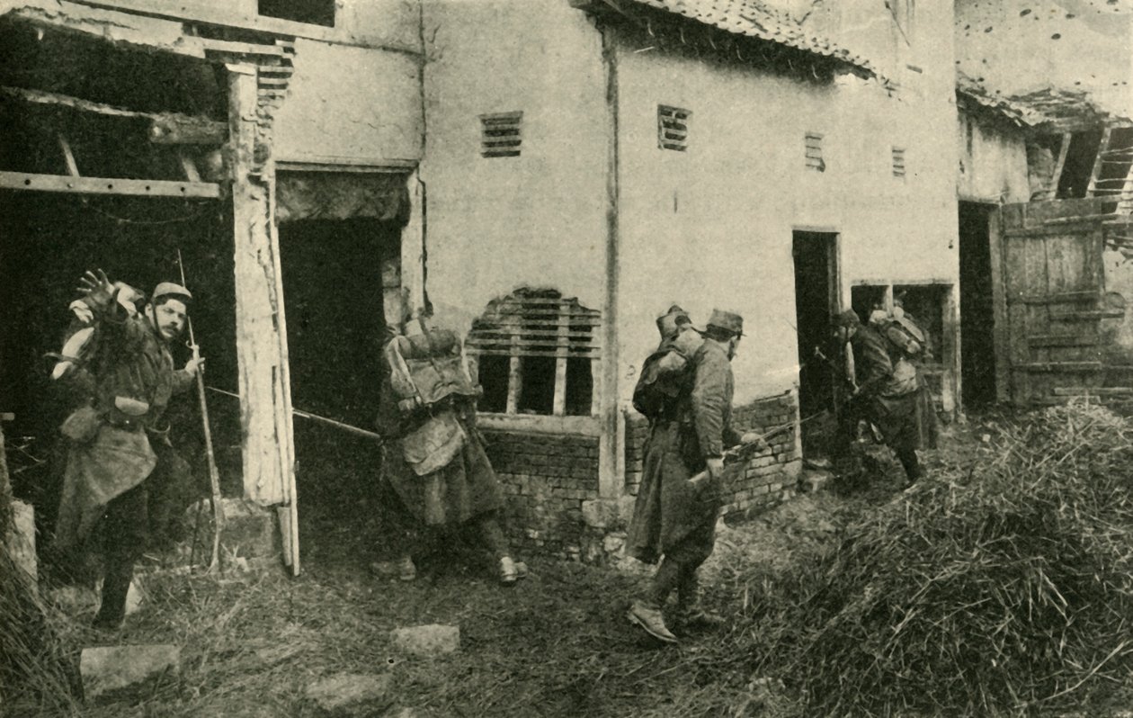 Jagt efter tyske snigskytter på vestfronten, første verdenskrig, c1915, c1920. af Unbekannt
